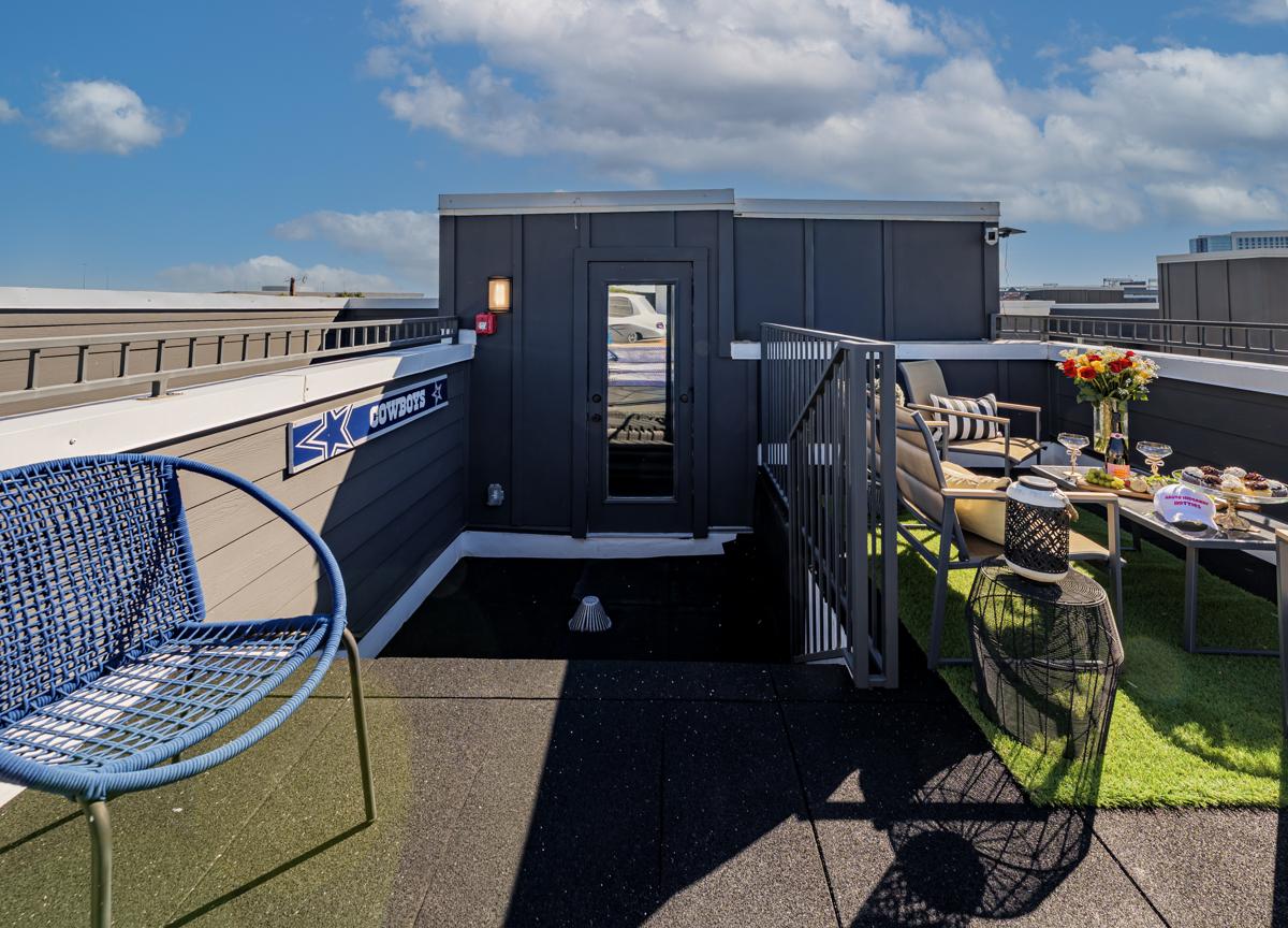 Rooftop terrace views