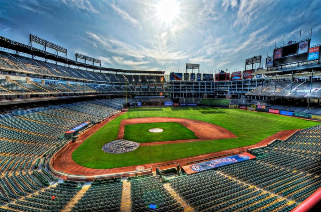 Globe Life Field Texas Rangers stadium near Haute Hideaway